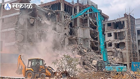 wagholi illegal construction crime