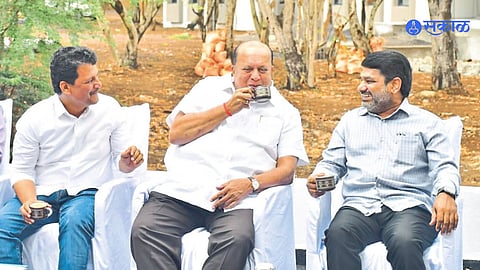 Satej Patil hasan Mushrif prakash Abitkar Meetting kolhapur