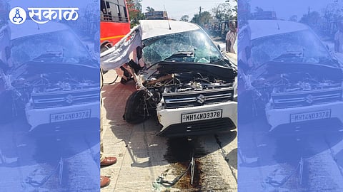 pickup and car accident