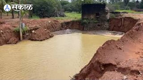 well collapse by rain