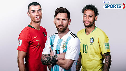 Cristiano Ronaldo, Lionel Messi, Neymar