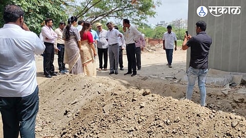 Municipal Commissioner Watching Road Work