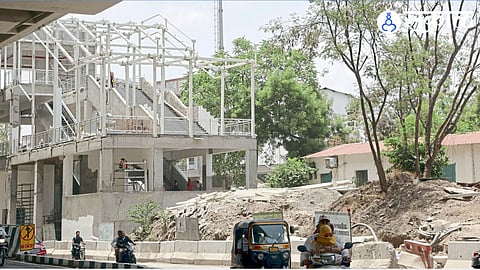 chturshrungi metro station work