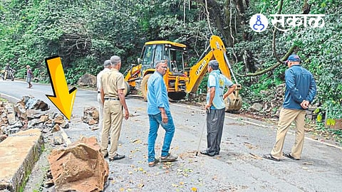 Sindhudurg landslide during monsoon