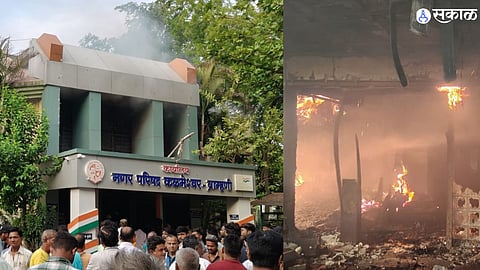 Birth-Death Section Gutted in Early Morning Fire at Kalmeshwar Municipal Council