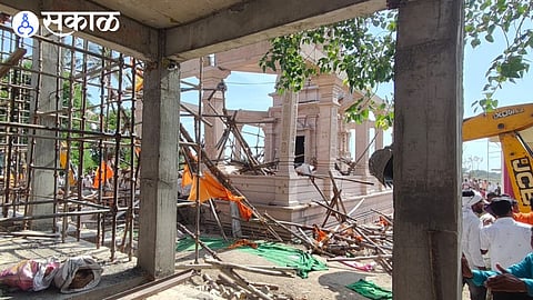 Hanuman Temple Dome Collapses