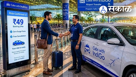 how to book Indigo cab from airport taxi services