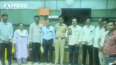 Officials from the Food and Drug Administration conducting a raid on Bapu Maharaj's ashram in Mungsapur.