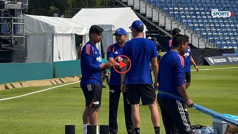 Vaibhav Sooryavanshi first training session with Team India