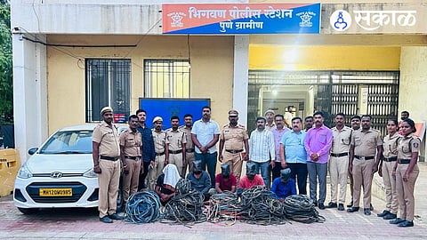 electric cable theft arrested