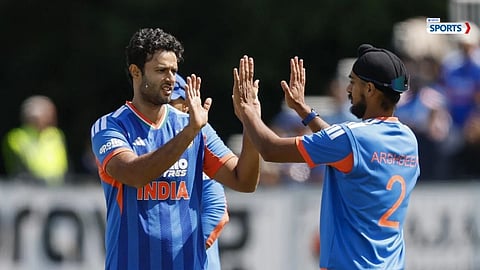 Shivam Dube takes two wickets in two balls vs Ireland