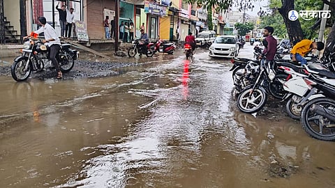 Heavy Downpour Brings Ambad to a Standstill; Commuters Face Major Hardship