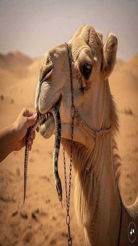 Camel Snake Feeding
