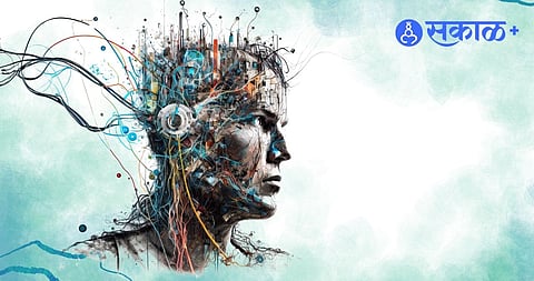 brain connected to computer