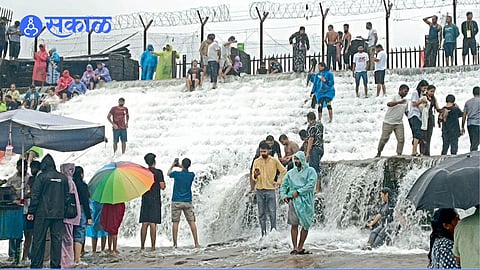 Lonavala Bhushi Dam Overflow