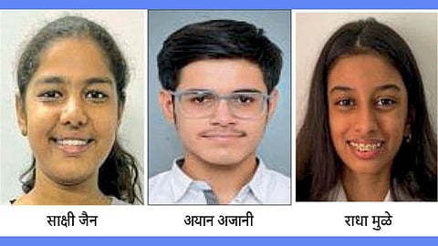 Sakshi Jain, Ayan Ajani and Radha Mule