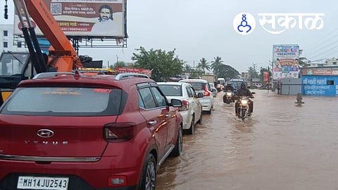 Alandi Markal Road flooding