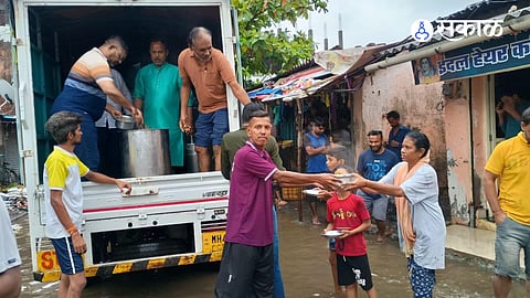 The trust continues relief efforts by supplying cooked food to families affected by heavy rainfall and flooding.