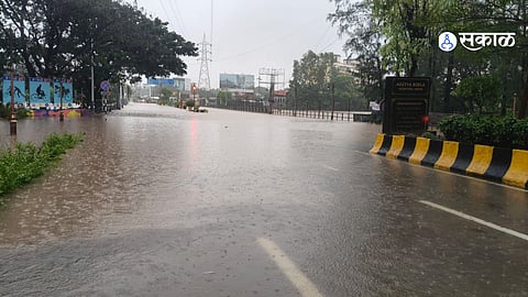 Traffic Diverted as Pavana River Overflows Near Birla Hospital in Thergaon