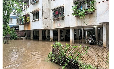 waraje society rain water