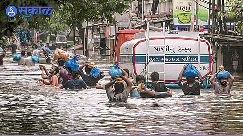 Surat Rain Water on Road