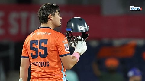 Lhuan-dre Pretorius maiden T20 century vs MI New York