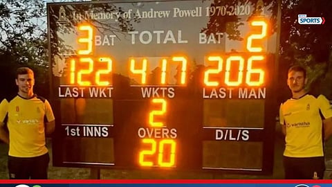 Dumbleton CC scores 417 runs in T20 match