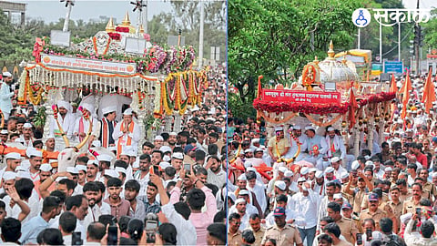 sant dnyaneshwar maharaj and sant tukaram maharaj palkhi sohala
