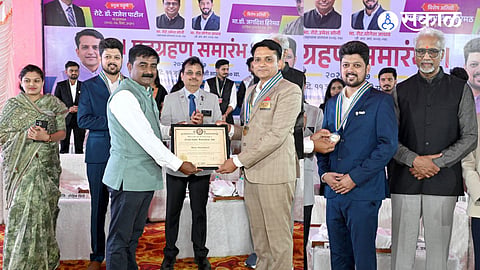 Cardiologist Dr Jagdish Hiremath highlighted the importance of a healthy lifestyle during the Rotary Club installation ceremony in Satana.