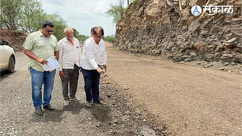 The Dodheshwar Road Project in Baglan has sparked controversy over the alleged misuse of ₹7 crore in public funds.