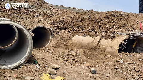Poor Quality Alleged in Jeur Road Work Residents Demand New Drainage Pipes and Safety Railings