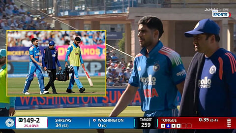 Shubman Gill retired hurt vs England 1st ODI
