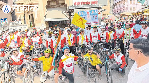 Dhule cyclists complete Pandharpur cycle wari