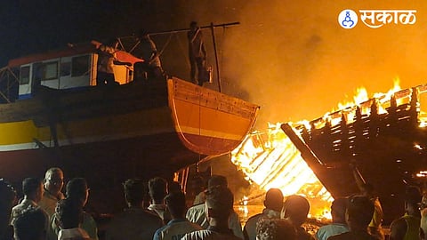 Anjarle Fishing Boat Fire