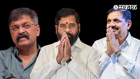Jayant Patil Jitendra Awhad Eknath Shinde meetting