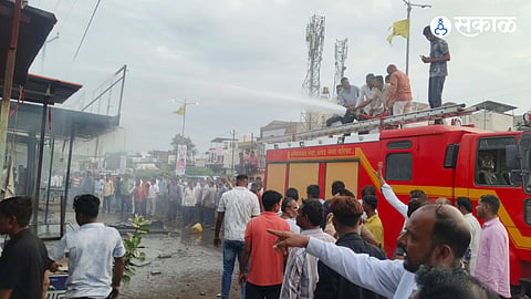 Firefighters and local residents managed to control the blaze, preventing further damage, while property worth nearly ₹20 lakh was destroyed.
