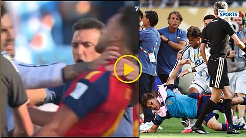Argentina vs Spain FIFA World Cup Final fight viral video