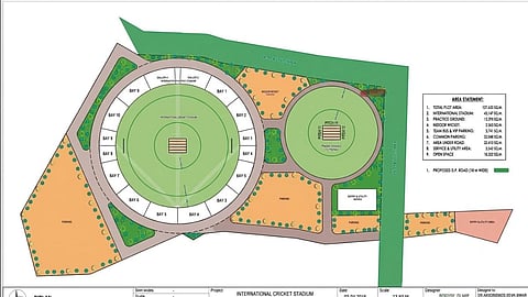 Design of Kolhapur Cricket Stadium