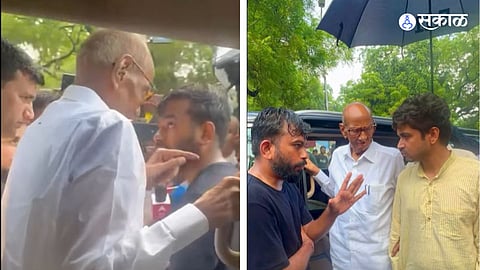 Sharad Pawar visits the CJP protest
