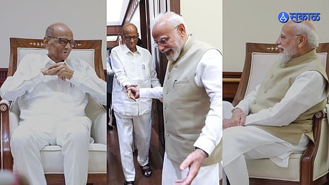 Sharad Pawar, Supriya Sule Meet PM Narendra Modi