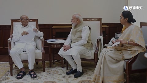 PM Narendra Modi-Sharad Pawar Meeting |