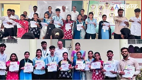 Career Parliament oath ceremony held at Paliwala College under Career Katta initiative in Raigad