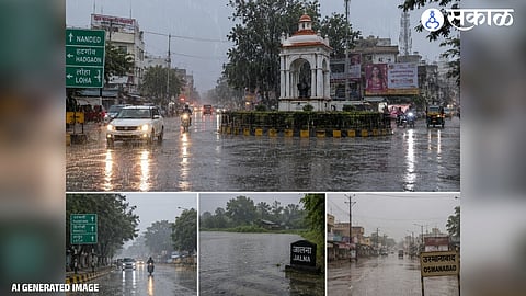 Nanded Receives Heavy Hour-Long Rain