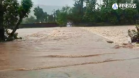 Bherav Amba River bridge submerged due to heavy rain in Pali Raigad traffic completely halted