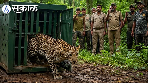 Ratnagiri leopard rescue by forest department