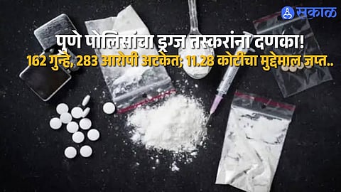 Pune Police Intensify Drug Crackdown 162 NDPS Cases 283 Arrested Rs 11.28 Crore Drugs Seized