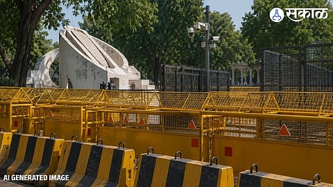 Jantar Mantar Protest: जंतरमंतरभोवती बॅरिकेडची  भिंत; संभाव्य आंदोलनासाठी सरकारकडून तयारी