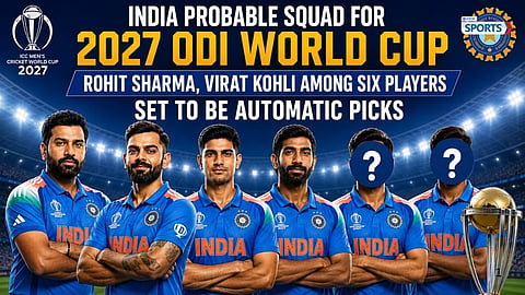 India probable squad for 2027 ODI World Cup