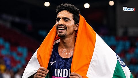 Gulveer Singh won a sensational bronze medal in the men's 5000m