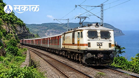 Mumbai Sawantwadi Express train on Konkan Railway route